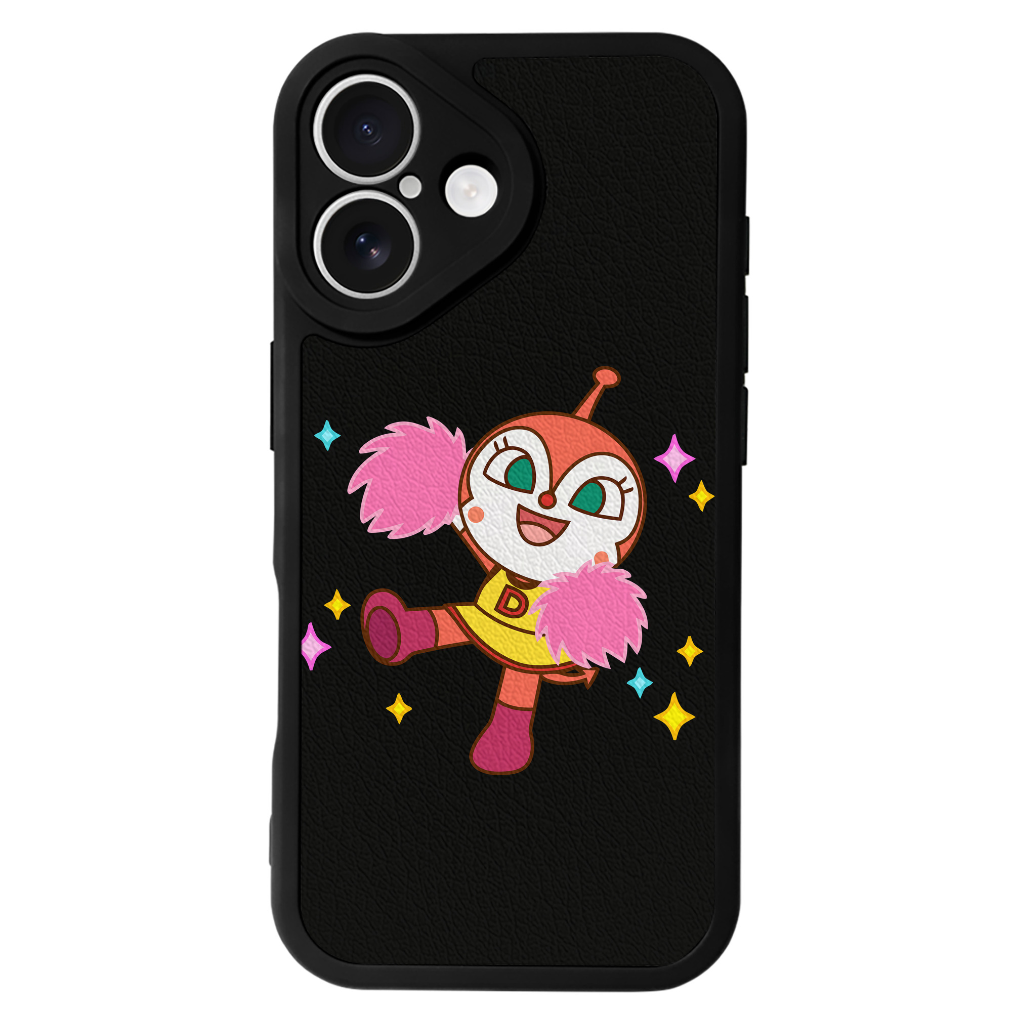 （画像用） アンパンマン Anpanman 【iPhone 16シリーズ対応】シリコンスマホケース（レザー調） 材質：シリコン